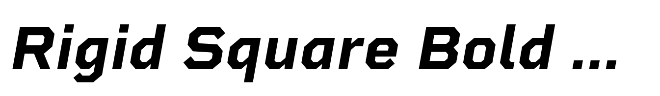 Rigid Square Bold Italic